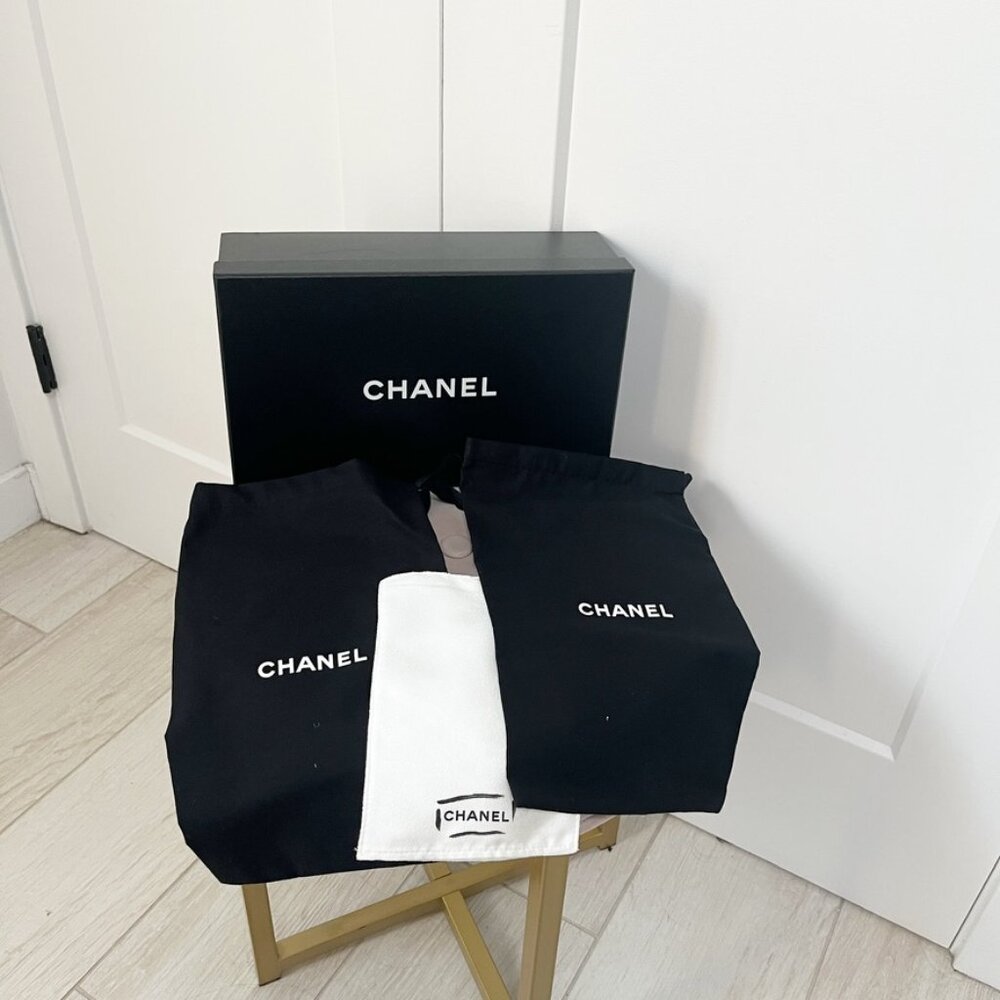 Chanel Bundle of Shoebox & Dustbags